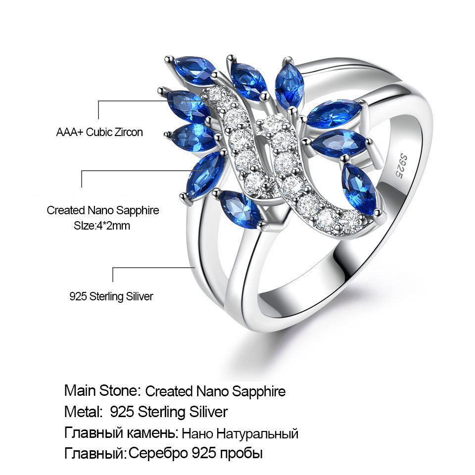 Cocktail Flower Romantic Personality Ring