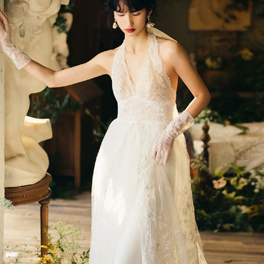 Robe de mariée inspiration vintage « à la lumière de la forêt »