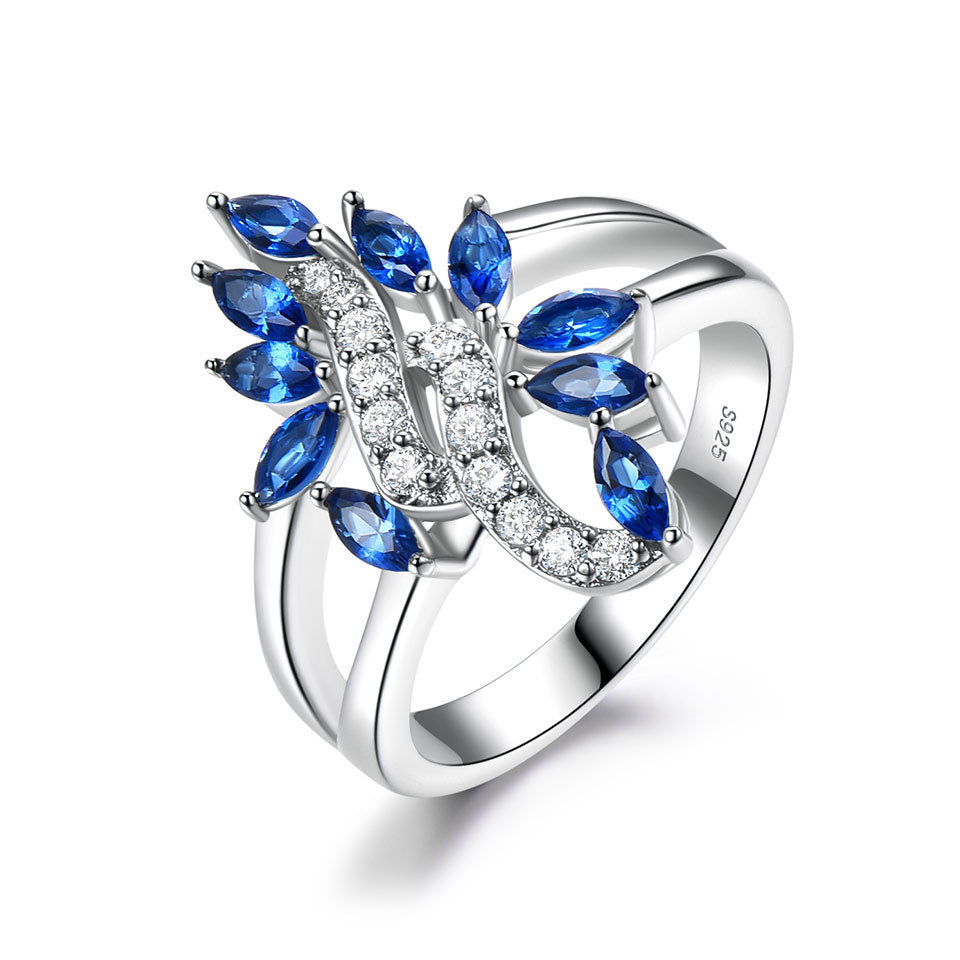 Cocktail Flower Romantic Personality Ring