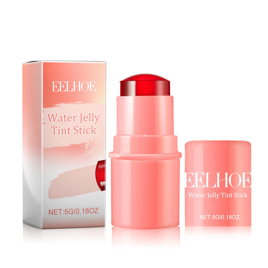 EELHOE Fruit Jelly Brillant à Lèvres & Stick Lazy Blush Contouring Teint Éclaircissant Et Coloré Facile À Appliquer Lip Gloss Stick